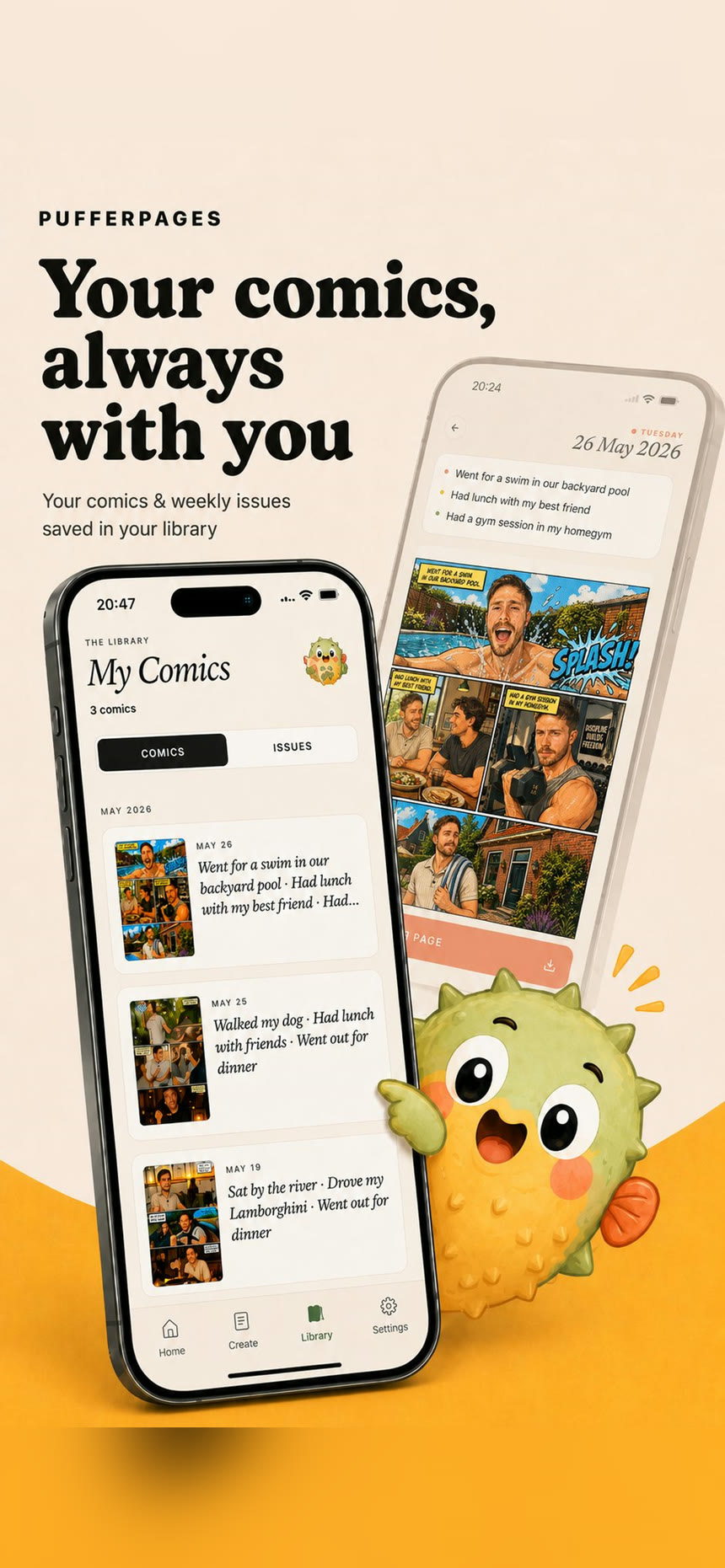 Your comics, always with you — library view