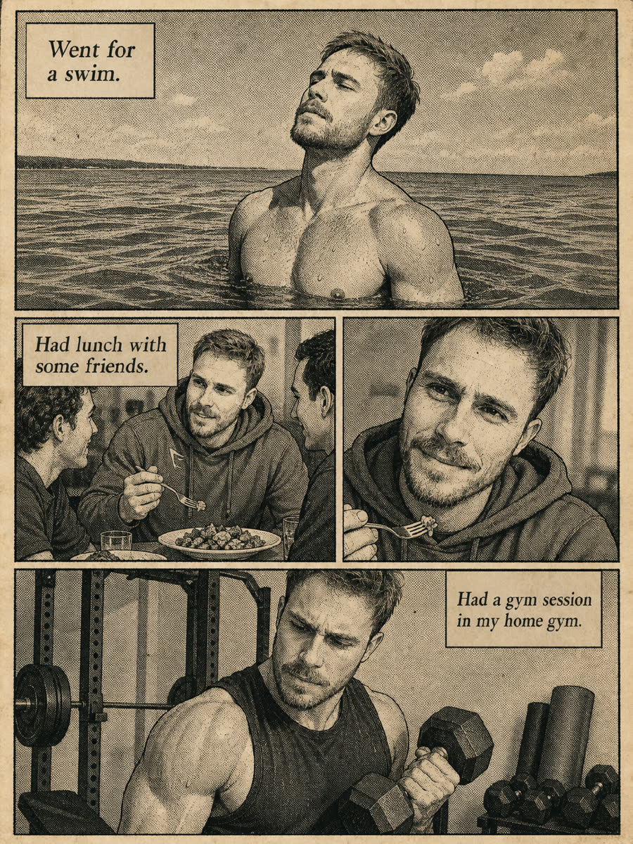 Newspaper comic strip sample
